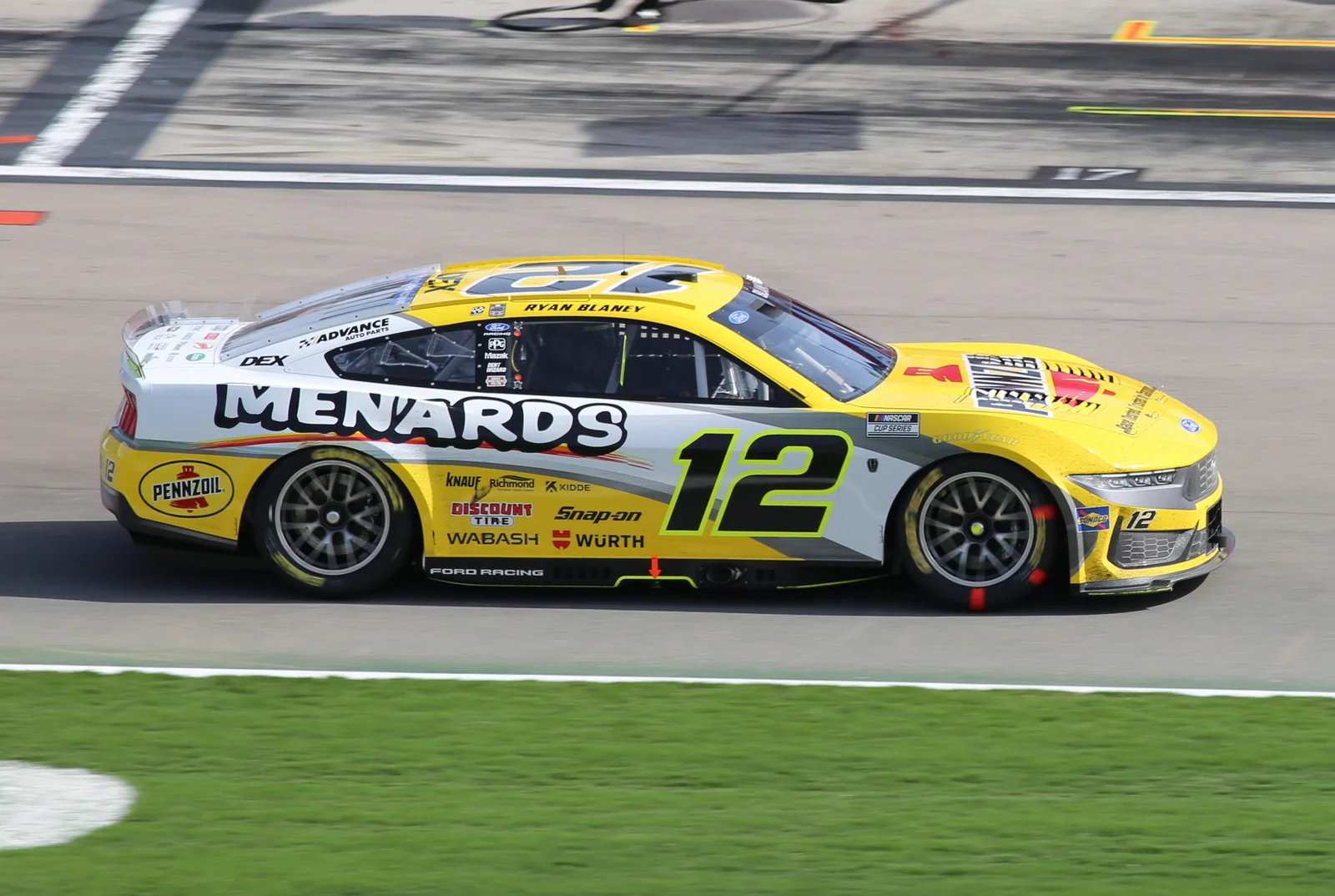 Ryan Blaney driving the No. 12 Team Penske Ford at Las Vegas in 2026