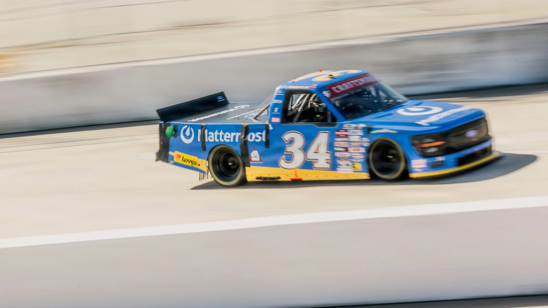 A NASCAR Craftsman Truck Series truck racing on the 2026 San Diego street course
